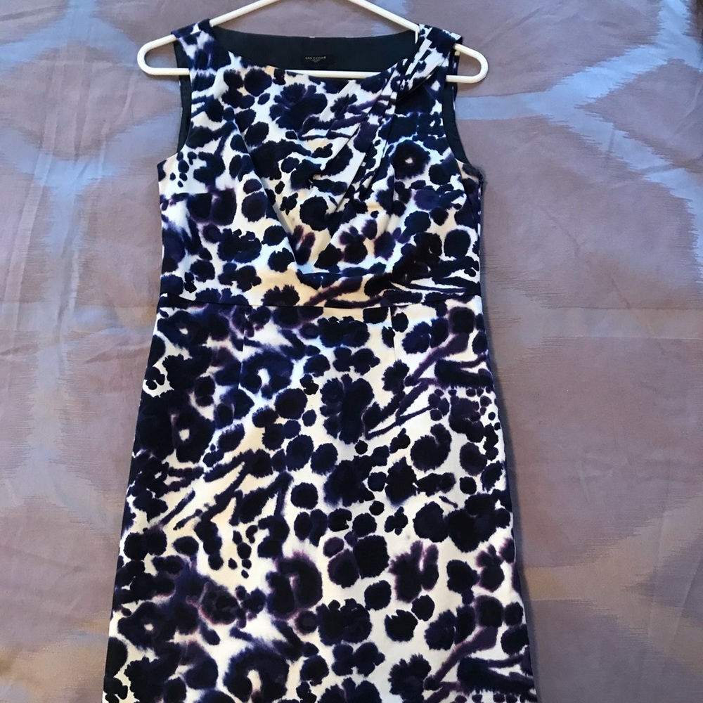 Ann Taylor sheath dress floral multicolor